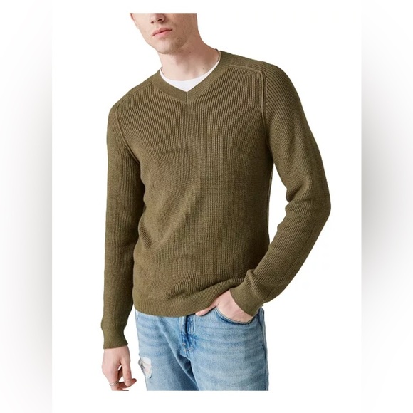 Men's Lucky Brand Cloud Soft V-Neck Sweater - Picture 1 of 11